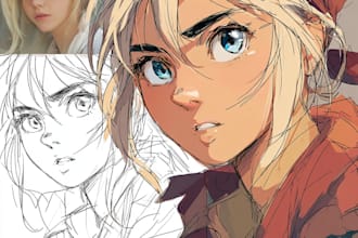 drawing anime art illustration