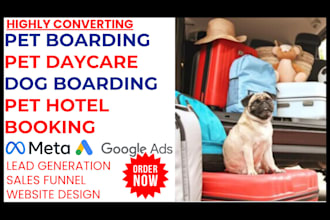 generate pet boarding, pet daycare, dog boarding lead pet hotel booking website