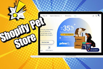 design shopify ecommerce pet store website store
