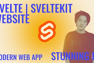 create svelte and sveltekit web app with stunning UI
