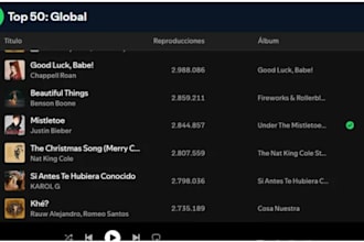 chart your spotify music on top 100 in your country