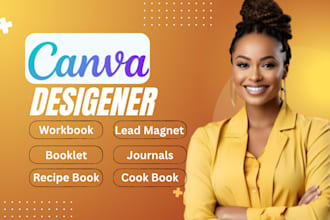canva journal booklet workbook lead magnet ebook cookbook recipe pdf worksheet