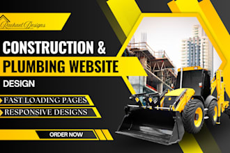 design construction company, remodeling, locksmith, plumbing and roofing website