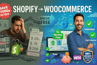 migrate shopify to woocommerce wordpress