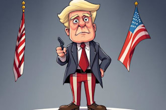 draw a political themed cartoon for you