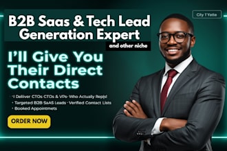 ctos b2b saas lead generation appointment setting tech companies business leads