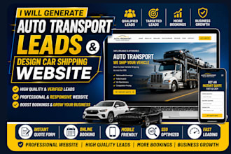 generate auto transport leads car shipping auto carrier transportation website