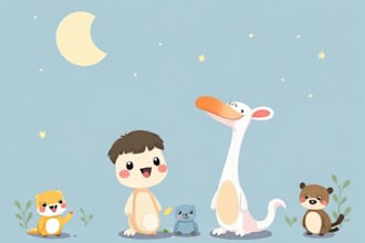 make cute vector characters illustrations