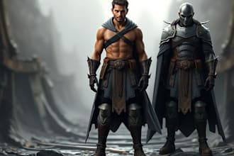 design and illustrate realistic characters