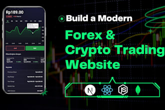 build a modern forex and crypto trading website