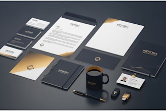 design modern stationery and letterhead