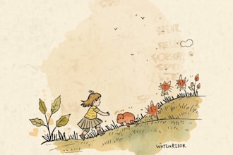 illustrate children story illustration KDP watercolor