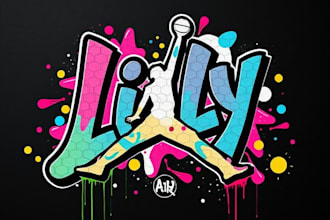 make graffiti text art for you