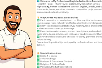 translate your english to urdu or arabic and vice versa