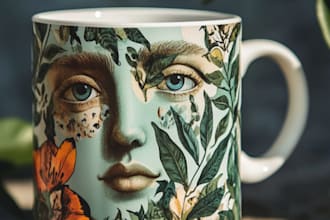 do custom coffee mug design or coffee mug design