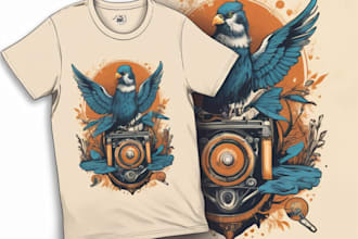 do graphic tshirt design with vintage style
