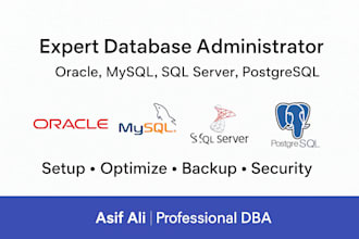fix, optimize, and manage your mysql, sql server, oracle or postgresql database