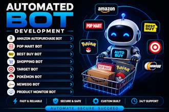 develop a custom shopping automation and monitoring bot