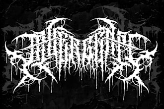 design a thrash metal and heavy metal logo