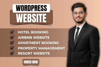 build hotel booking website, apartment , airbnb or property management website