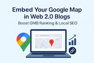 embed your google map in web20 blogs for gmb ranking and local seo