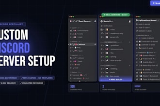 create a professional discord server with bots, roles, and automation