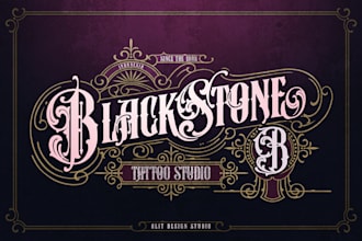 create awesome and gorgeous tattoo studio logo design