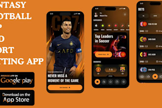 develop football fantasy sports, live score tracking, and team analytics apps