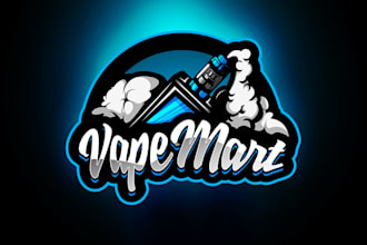 create wonderful and excellent vape logo design