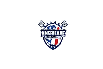 design spotless motorcycle rally logo