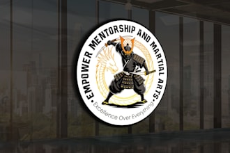 create attractive and imagination samurai logo design