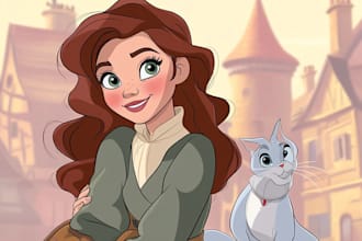 paint your portrait in disney style