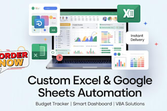 create custom automated google spreadsheet, excel vba, excel spreadsheet, macros