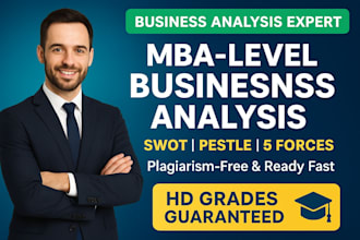 write a detailed swot pestle and porters 5 forces business analysis report