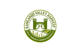do fantastic organic style logo for kangaroo valley harvest