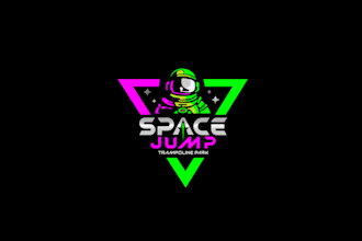 design motivation space themed adventure park logo