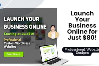 design and build a modern responsive wordpress website for business or ecommerce