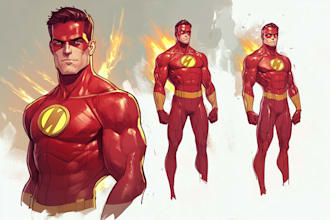design your original superhero comic logo