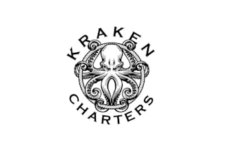 design unique kraken charters logo