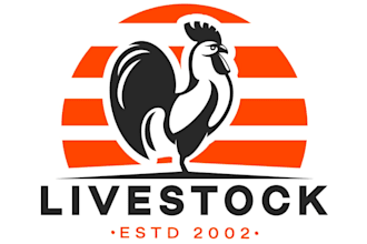 design glamorous fantastic rooster logo