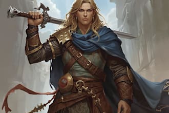 draw your dnd character and items