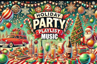promote holiday music playlists for halloween christmas
