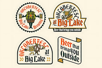 make a high quality oktoberfest logo design in one day