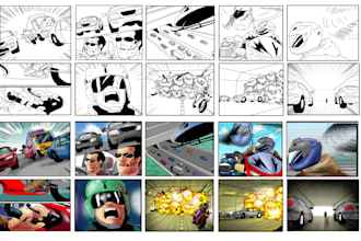 draw storyboard and comic