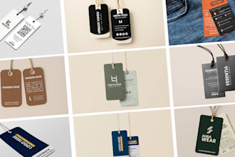 design hang tag and clothing label within 24hours
