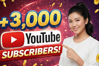 do youtube SEO to boost 3,000 subscribers