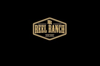 design unique reel ranch logo