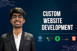 develop custom business website, full stack website development