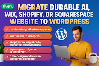 durable ai website redesign wix squarespace to wordpress seo durable ai expert