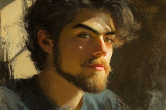paint a custom digital oil portrait masterpiece